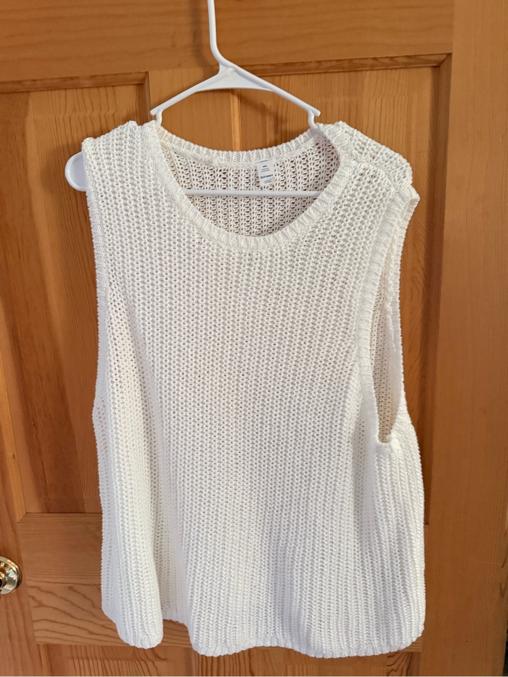 White Knit Sleeveless Tank Top - Old Navy